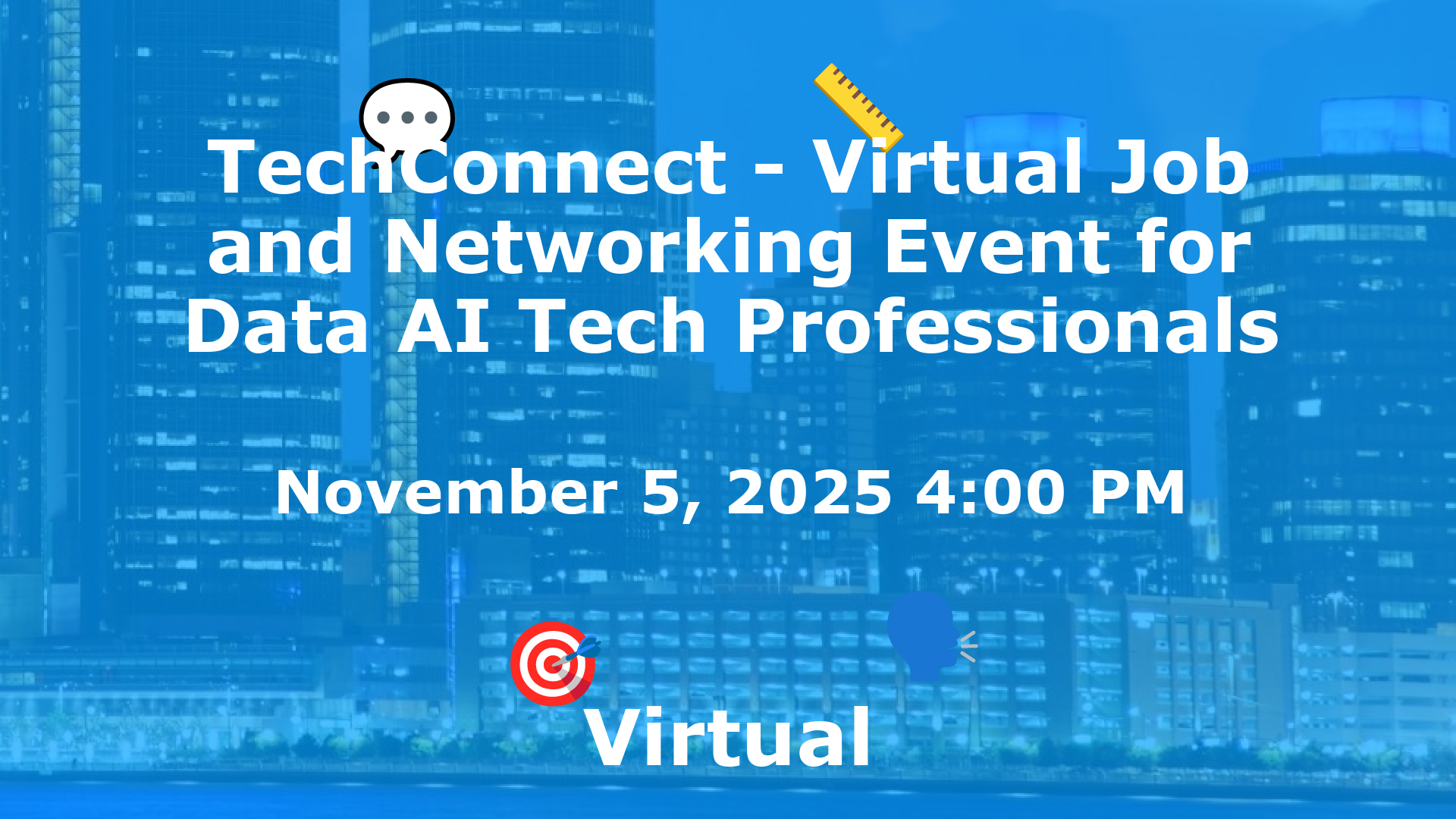 TechConnect - Virtual Job and Networking Event for Data AI Tech Professionals event image